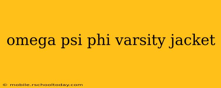 omega psi phi varsity jacket