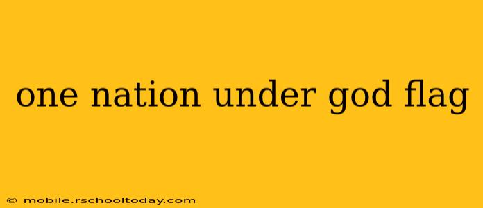 one nation under god flag