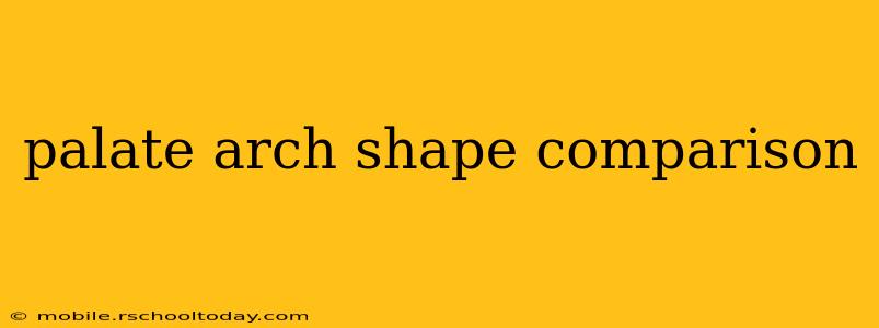 palate arch shape comparison