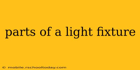 parts of a light fixture