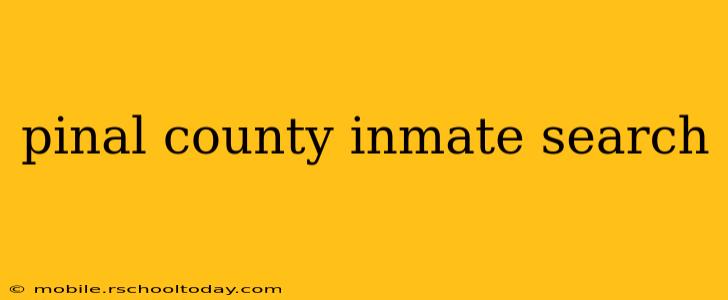 pinal county inmate search