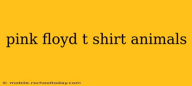 pink floyd t shirt animals