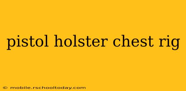 pistol holster chest rig