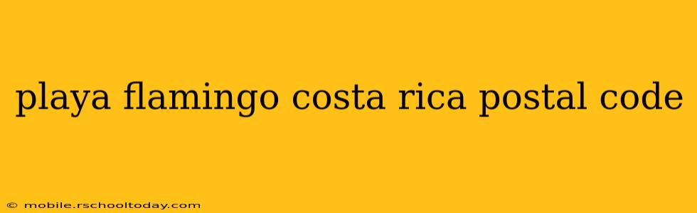 playa flamingo costa rica postal code