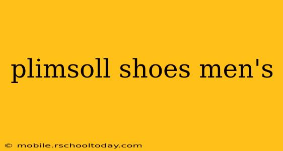 plimsoll shoes men's