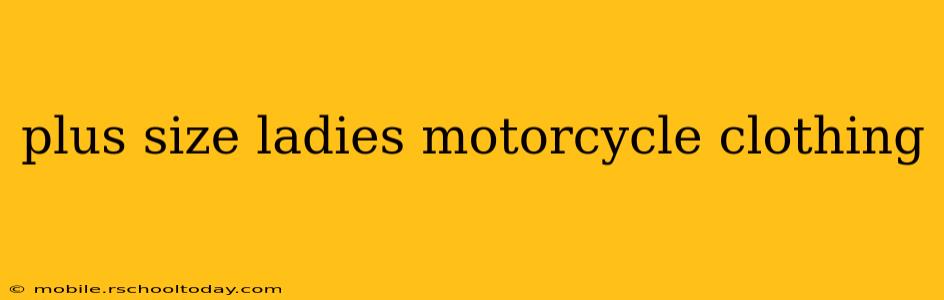 plus size ladies motorcycle clothing