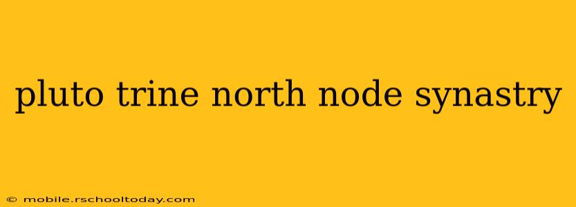 pluto trine north node synastry