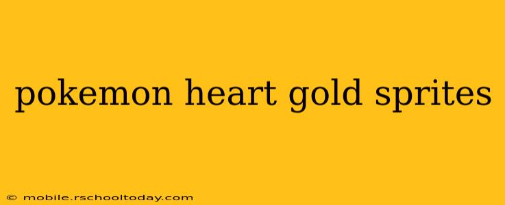pokemon heart gold sprites