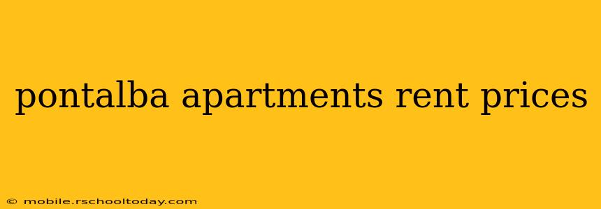 pontalba apartments rent prices