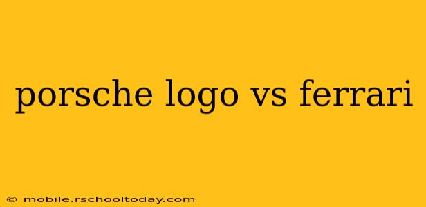 porsche logo vs ferrari