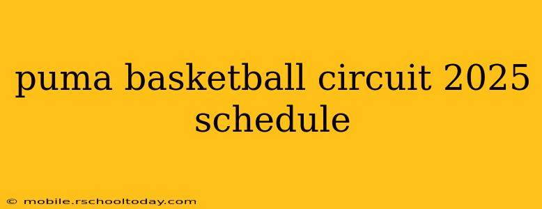 puma basketball circuit 2025 schedule