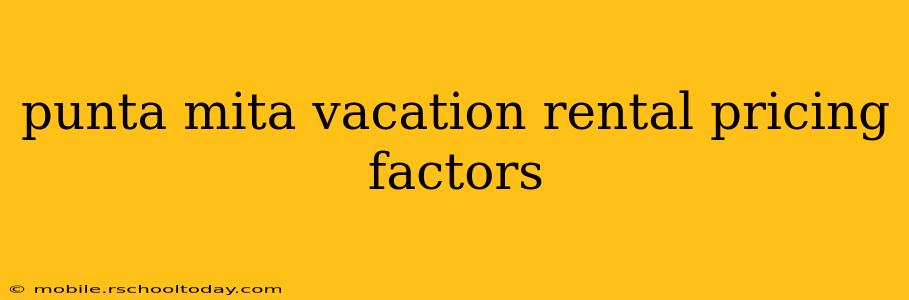 punta mita vacation rental pricing factors
