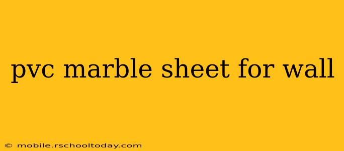 pvc marble sheet for wall