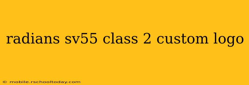 radians sv55 class 2 custom logo