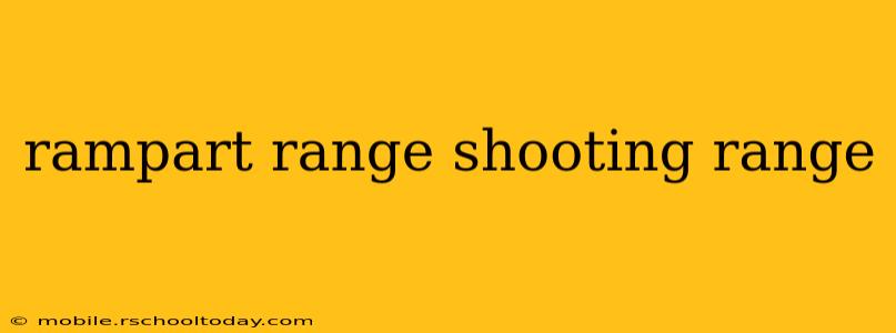 rampart range shooting range