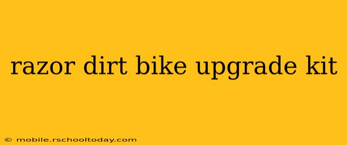 razor dirt bike upgrade kit