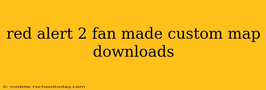 red alert 2 fan made custom map downloads