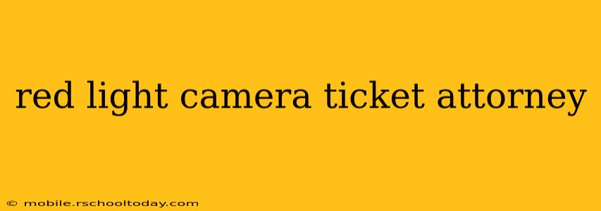 red light camera ticket attorney