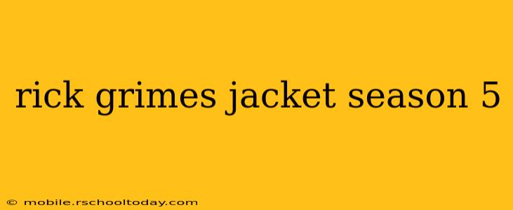 rick grimes jacket season 5