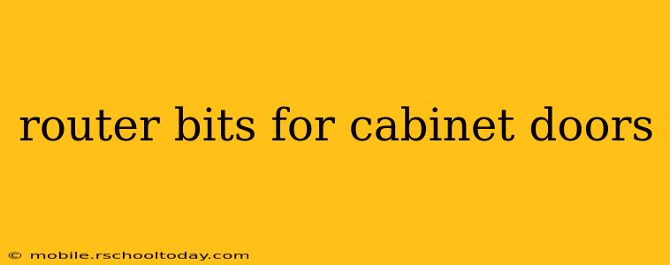 router bits for cabinet doors