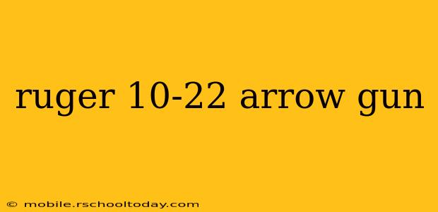 ruger 10-22 arrow gun