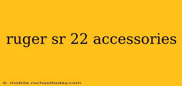 ruger sr 22 accessories