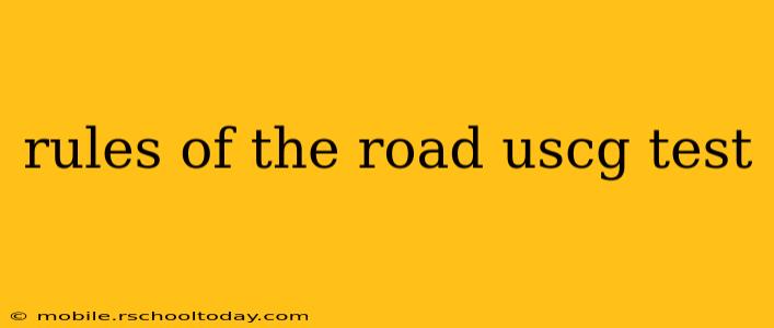 rules of the road uscg test