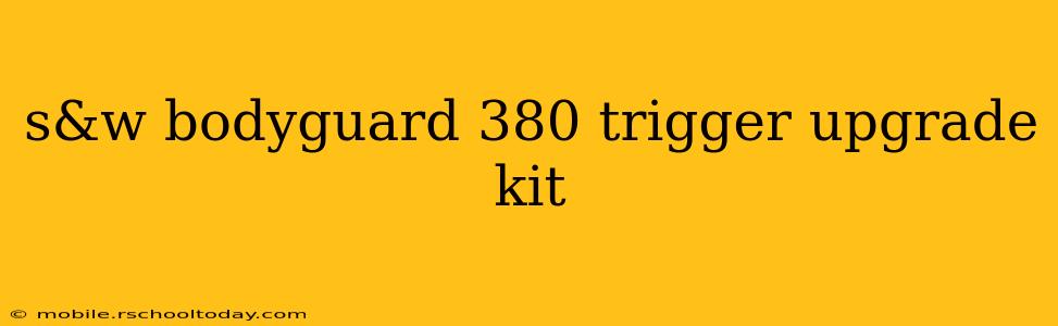 s&w bodyguard 380 trigger upgrade kit