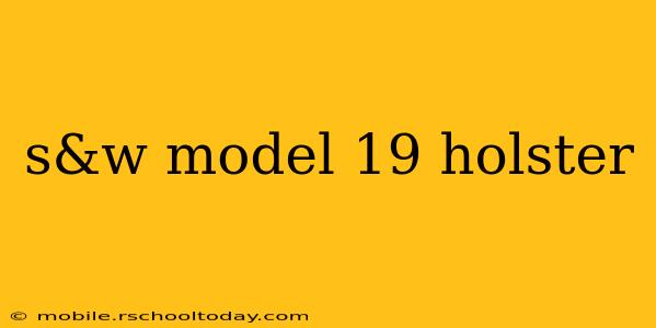 s&w model 19 holster
