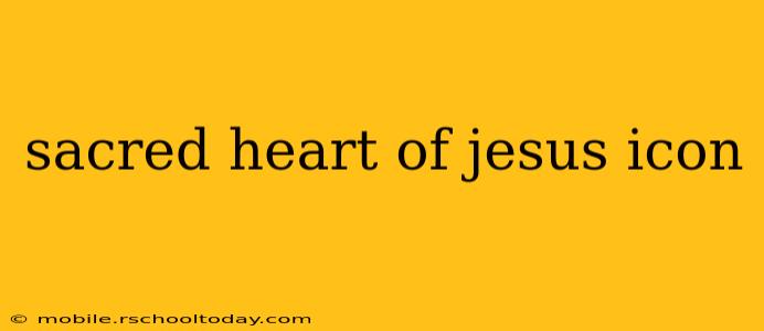 sacred heart of jesus icon