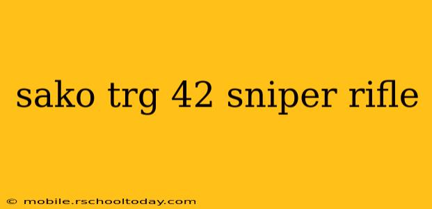 sako trg 42 sniper rifle