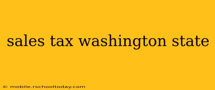 sales tax washington state