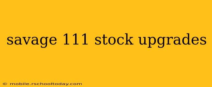 savage 111 stock upgrades
