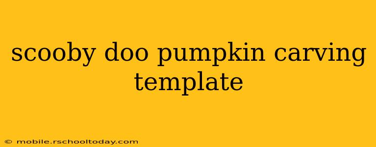 scooby doo pumpkin carving template