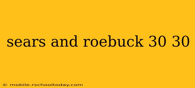 sears and roebuck 30 30