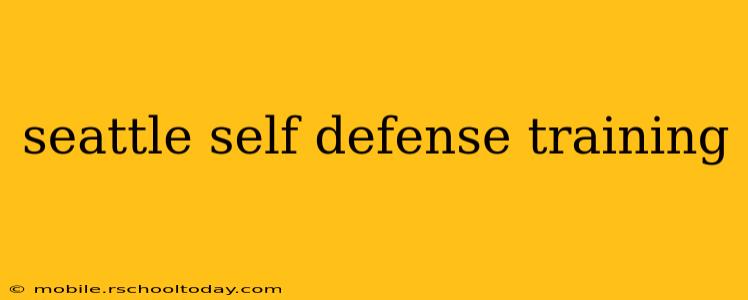 seattle self defense training