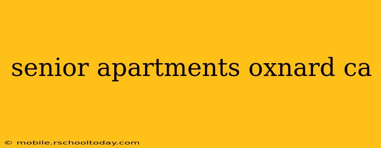 senior apartments oxnard ca