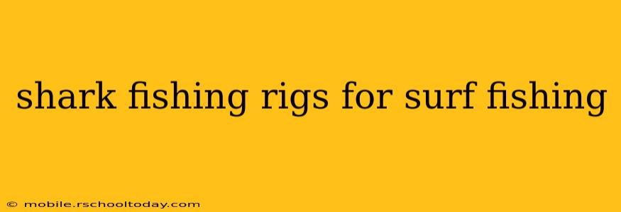 shark fishing rigs for surf fishing