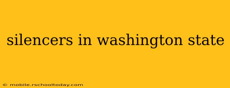 silencers in washington state