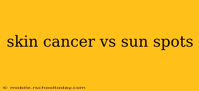 skin cancer vs sun spots
