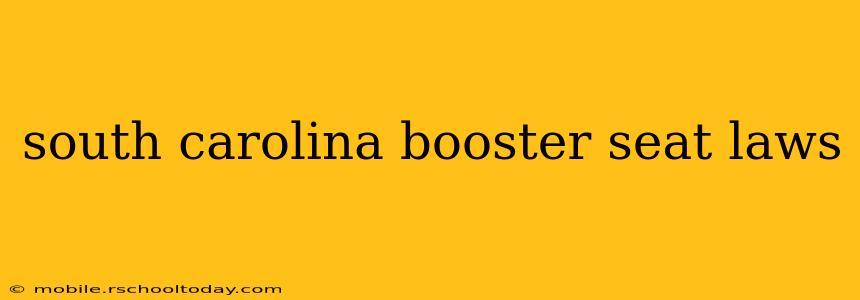 south carolina booster seat laws