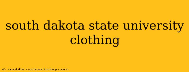 south dakota state university clothing