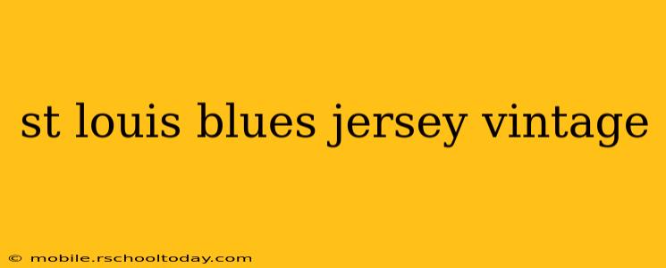 st louis blues jersey vintage