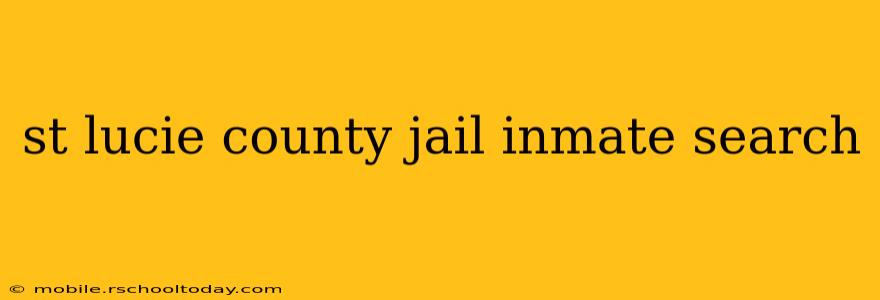 st lucie county jail inmate search