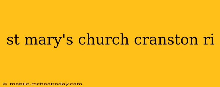 st mary's church cranston ri