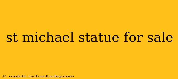 st michael statue for sale
