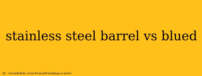 stainless steel barrel vs blued