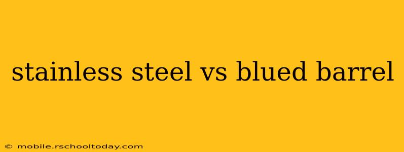 stainless steel vs blued barrel