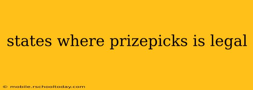 states where prizepicks is legal