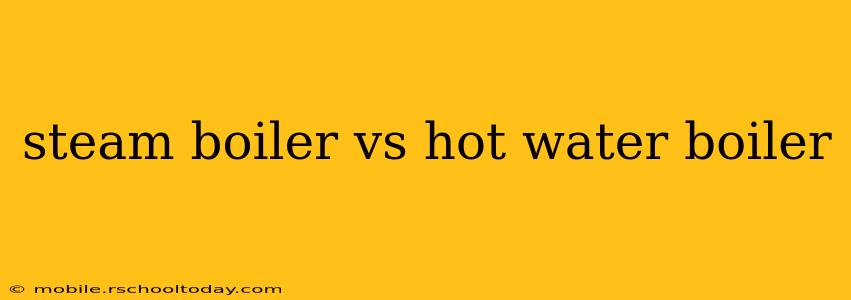steam boiler vs hot water boiler